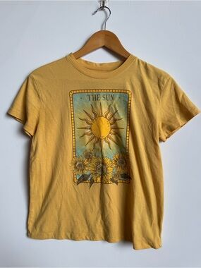 Mighty Fine Yellow 'The Sun' Graphic Tee